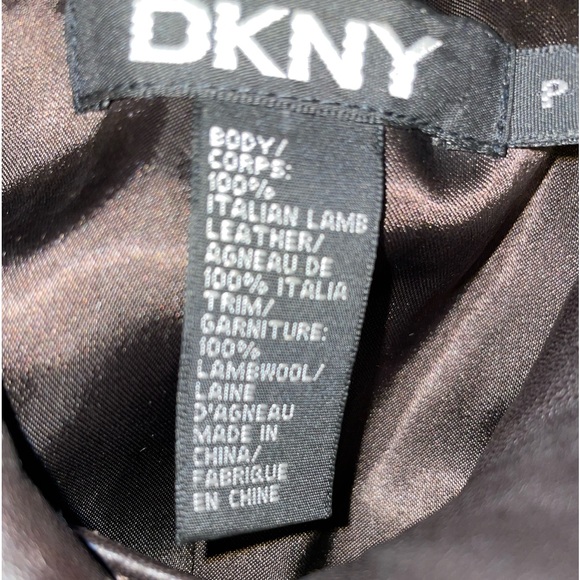 DKNY Italian Leather Biker Jacket - Picture 14 of 14